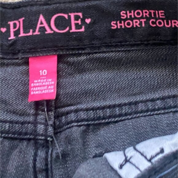 The Children's Place Girls Shortie Short Court Shorts-Black-Size 10-NWT - Picture 3 of 4